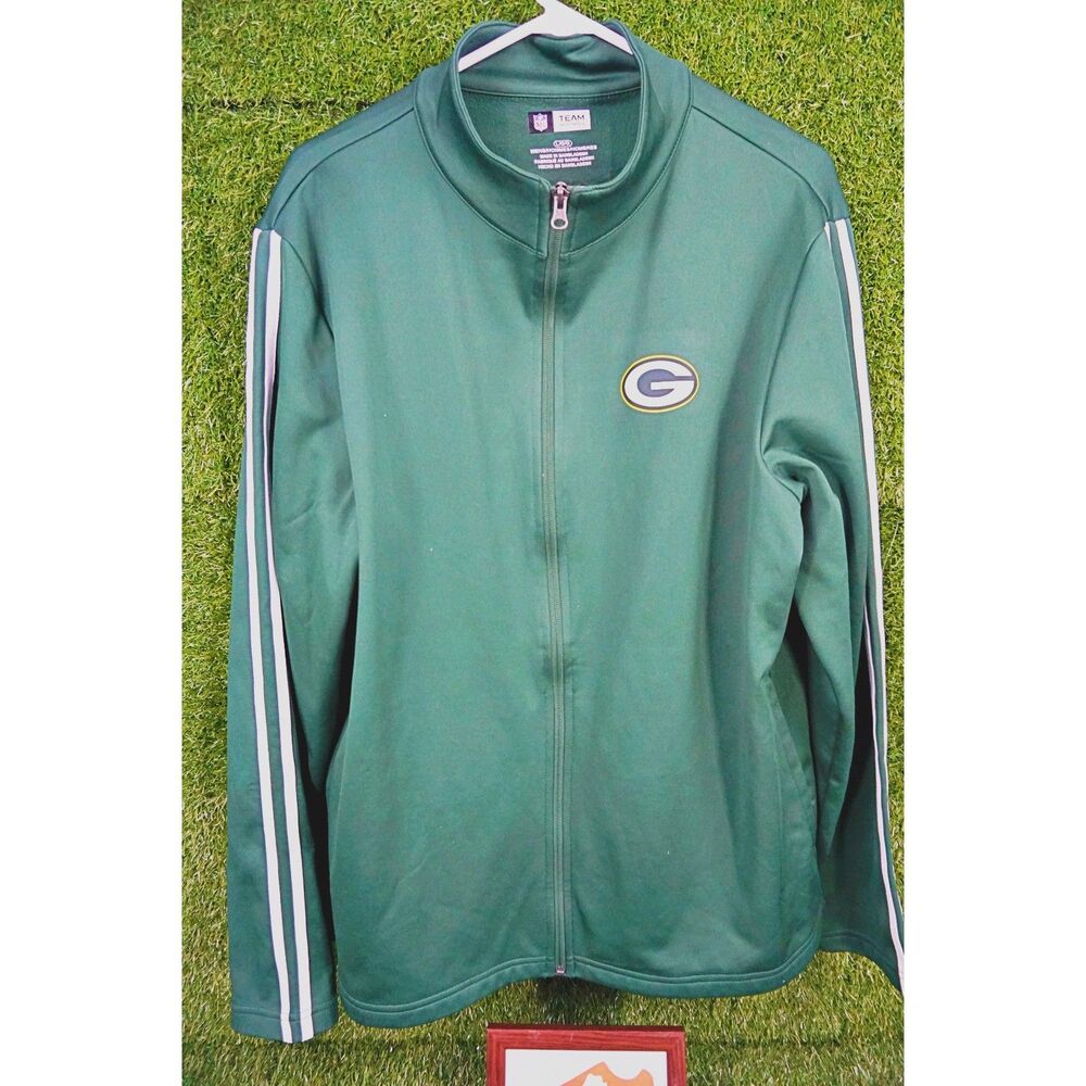 NFL Team Apparel - Green Bay Packers Track Jacket - Men's Size L